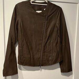 Vince Women's Brown Leather Jacket